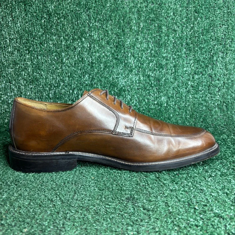 Bostonian Leather 2POD‎ Comfort Apron Toe Derby Dress Shoes Brown Mens Size 13M